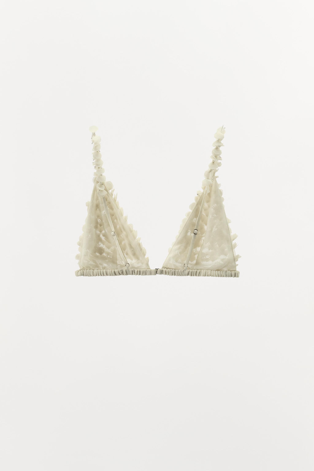 LIMITED EDITION EMBOSSED FLORAL BEADED BRA - Zara фото 4