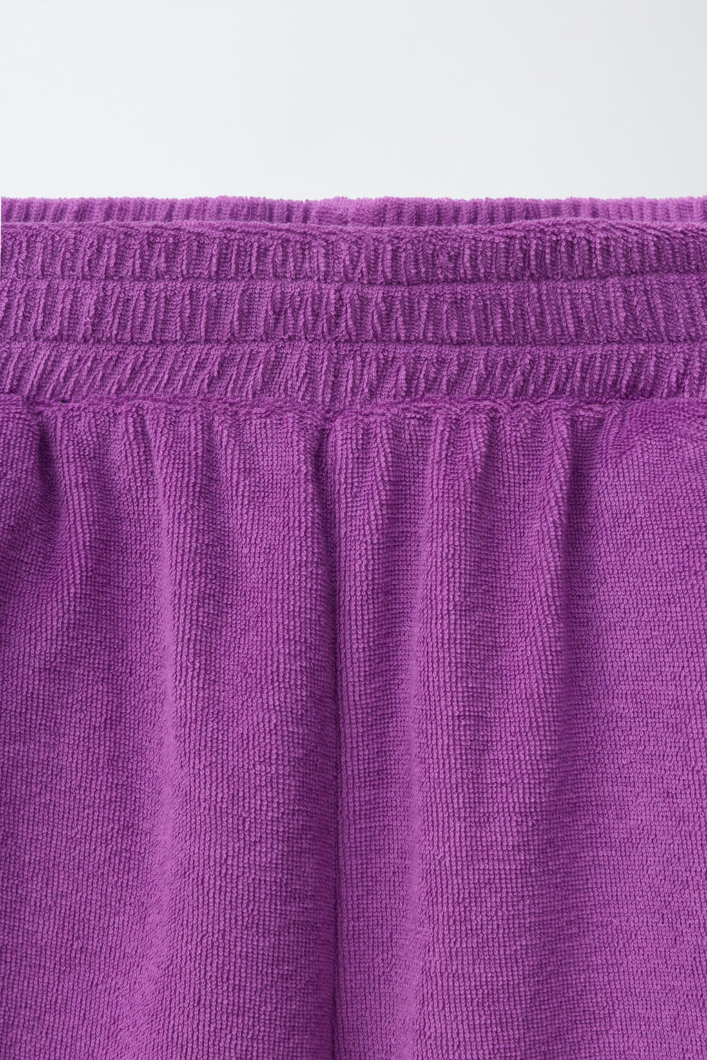 BERMUDA EFECTO TOALLA COLOR BLOCK / Morado - Zara фото 3
