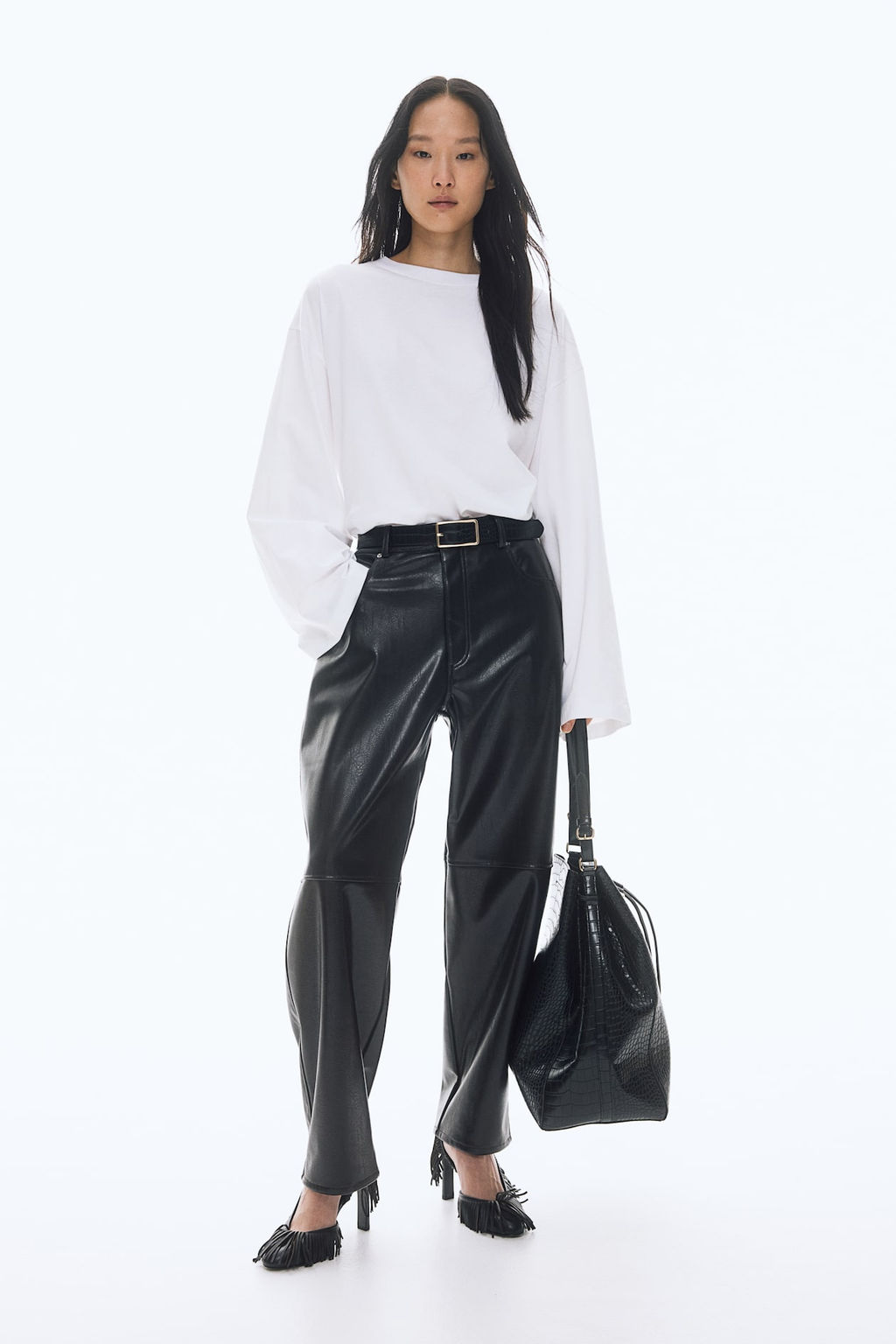 Top de algodon de corte holgado - H&m фото 2