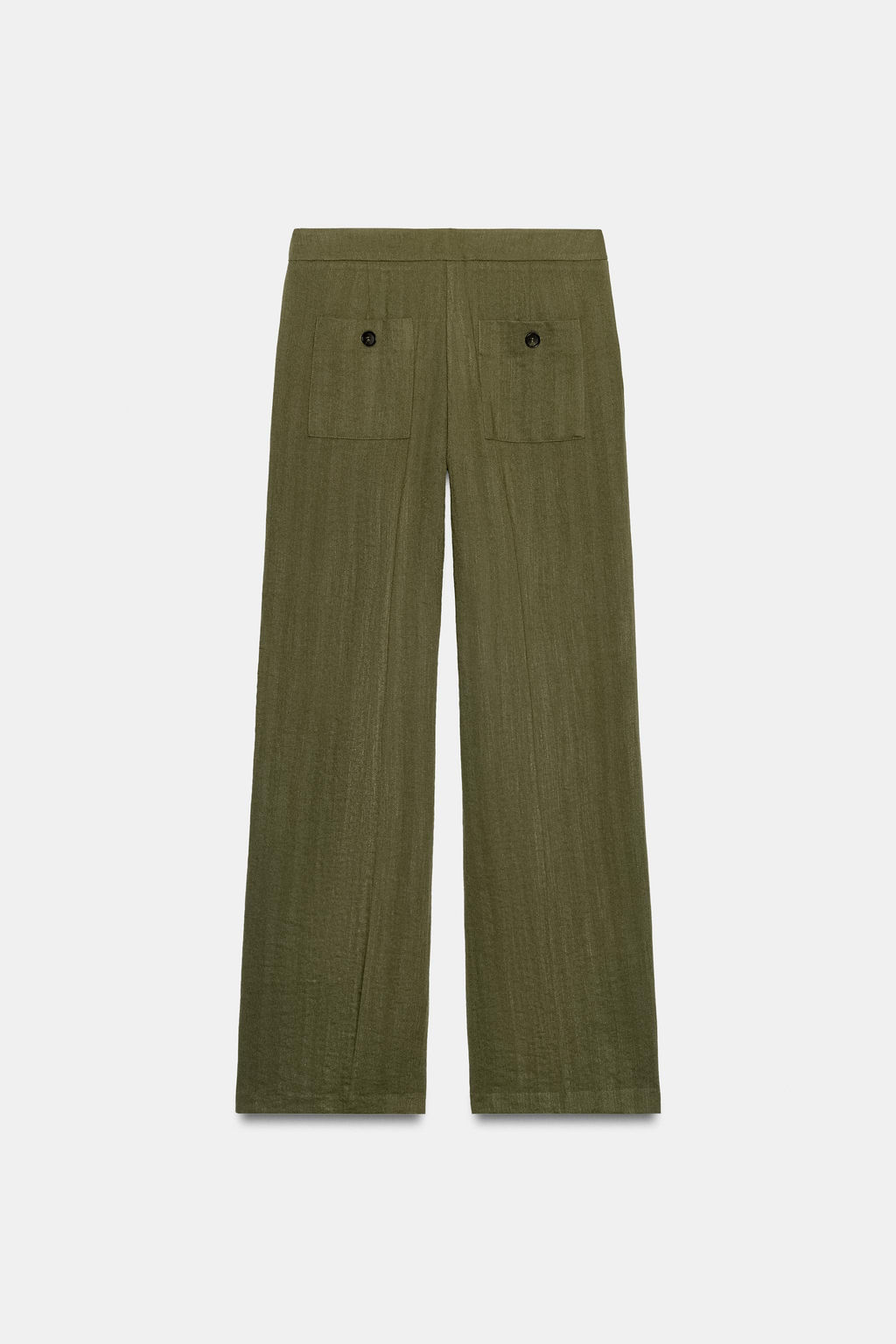 PANTAL?N RECTO NERVIO / Khaki - Zara фото 2