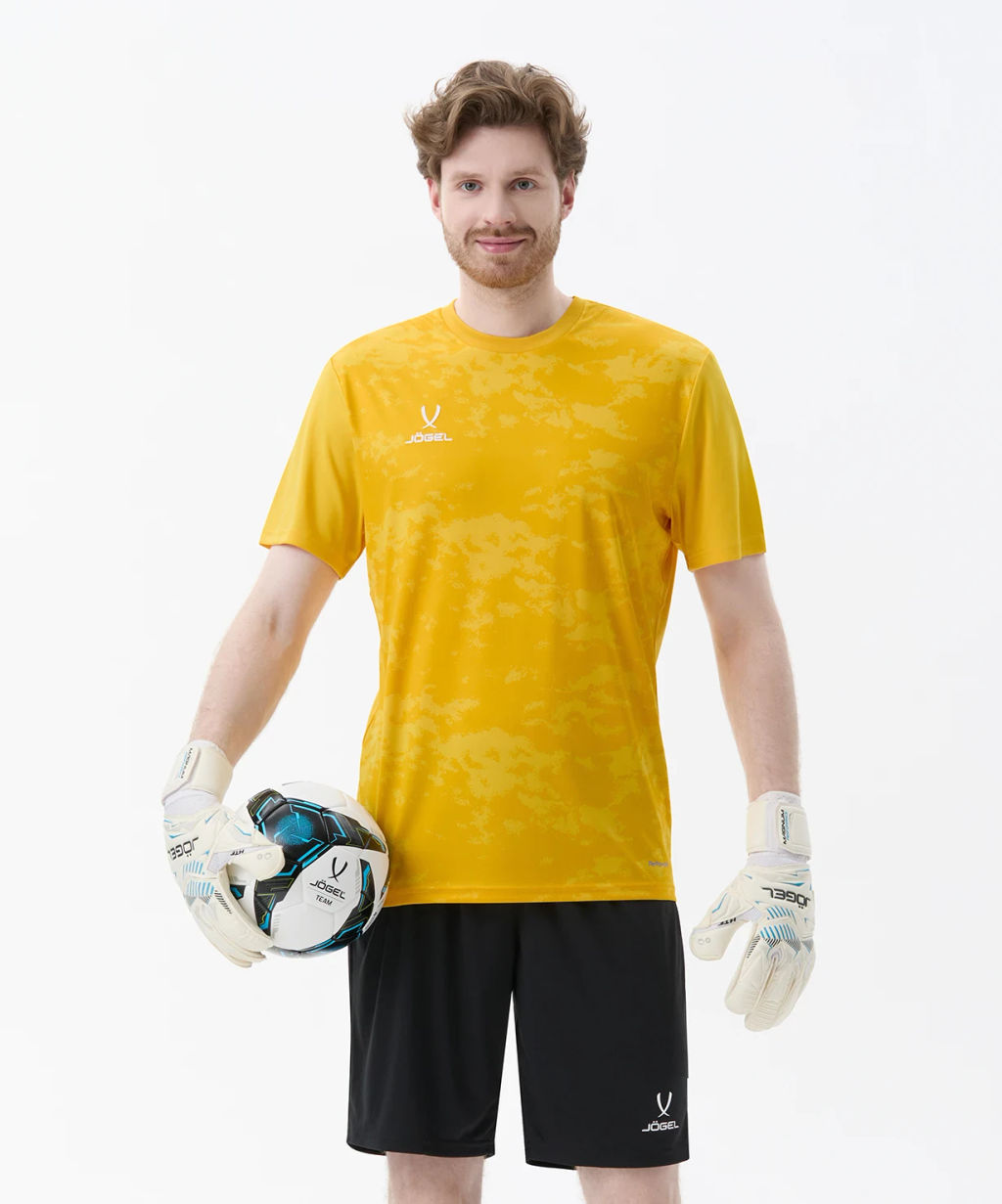 Футболка вратарская JOGEL DIVISION PerFormDRY SPLASH GK Jersey, желтый  фото 6