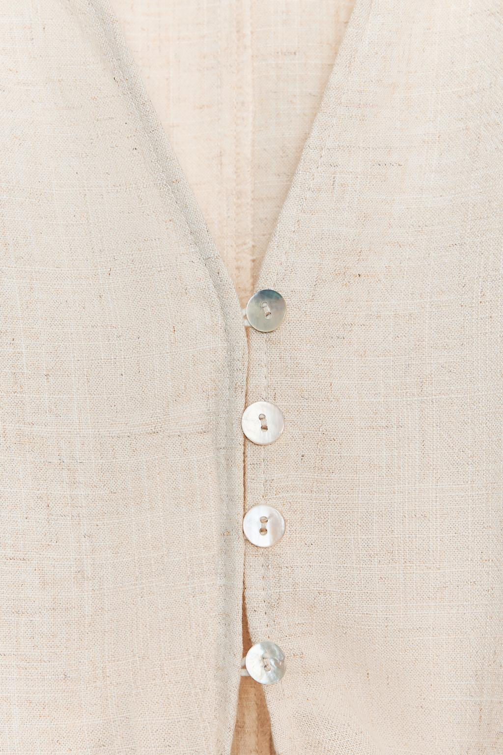 CROCHET TRIM KNOT SHIRT - Zara фото 8