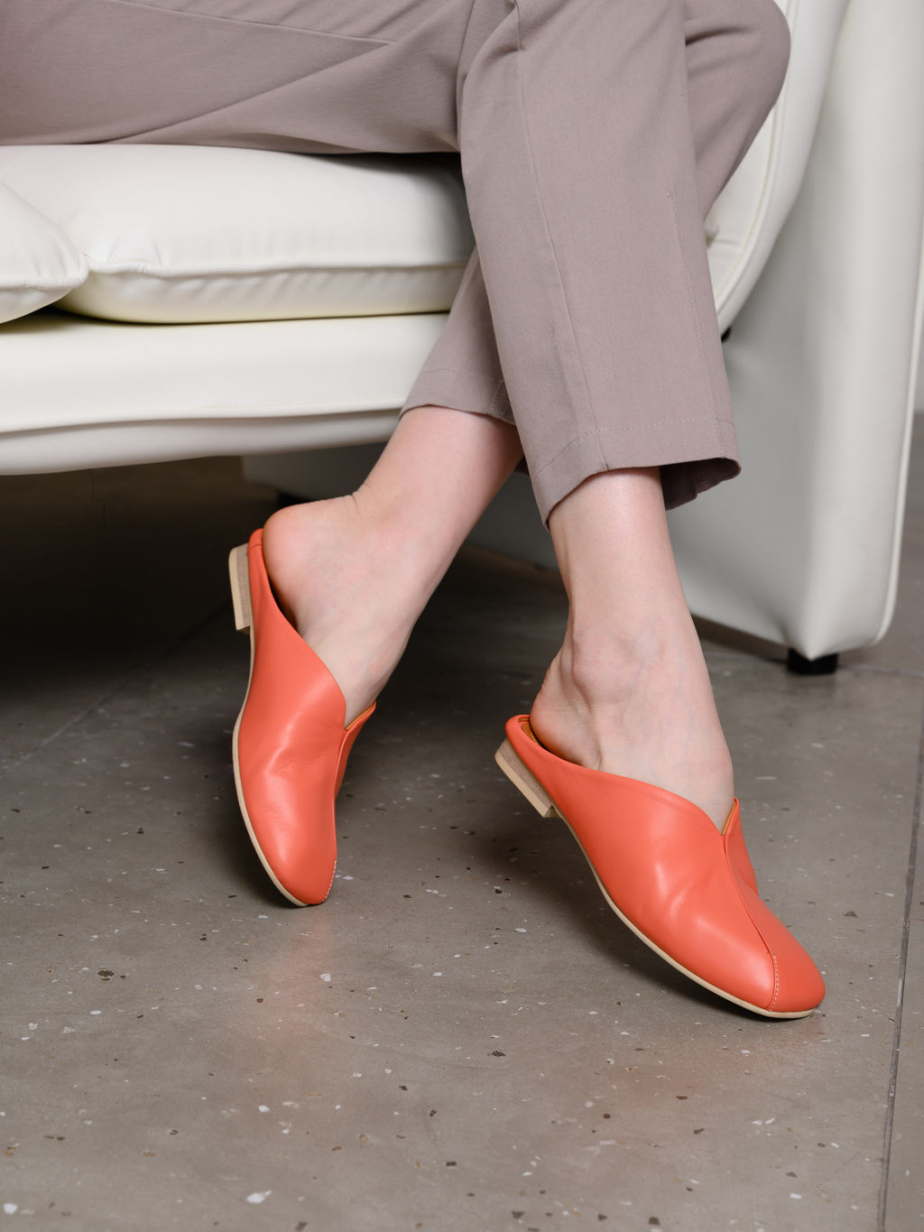 Мюли 1007.тунит205be.Коралл