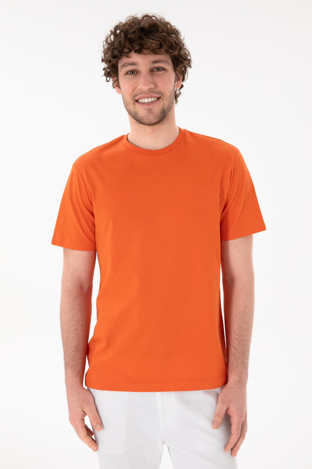 Erkek Regular Fit Bisiklet Yaka Nar _i_e_i Basic Ti__rt Sepette S_rpriz _ndirim - U.s. polo assn фото 2