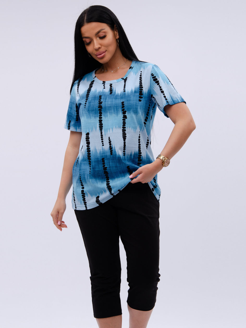 Костюм "Азалия 2" голубой, трикотаж