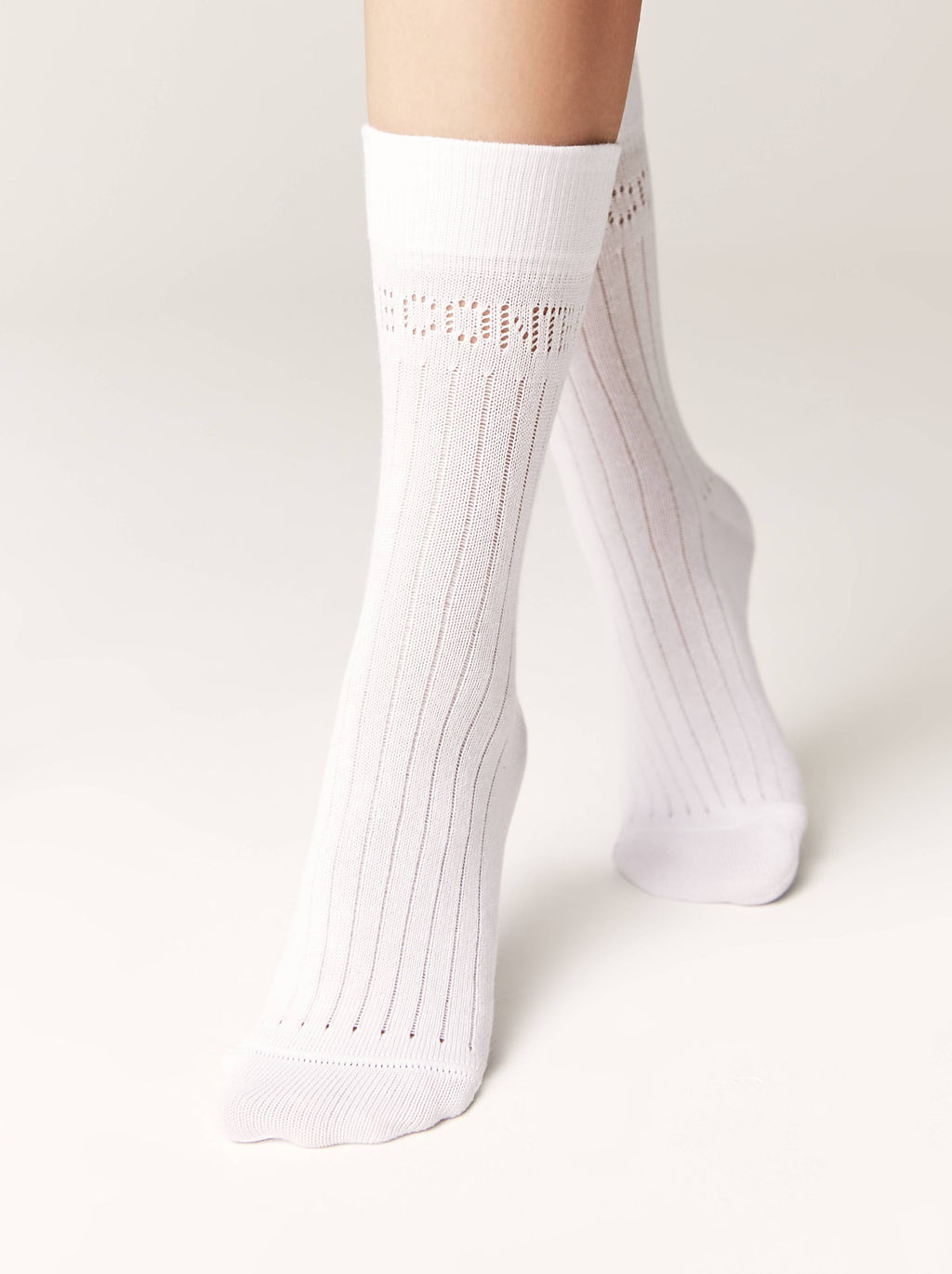 Цена за 2 пары CONTE ACTIVE 22С-27СП Носки женские (удлиненные) белый - Conte elegant фото 2