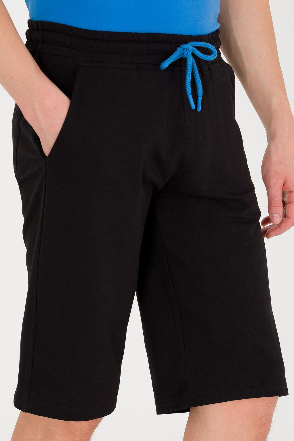 Мужские черные вязаные шорты - U.s. polo assn фото 5