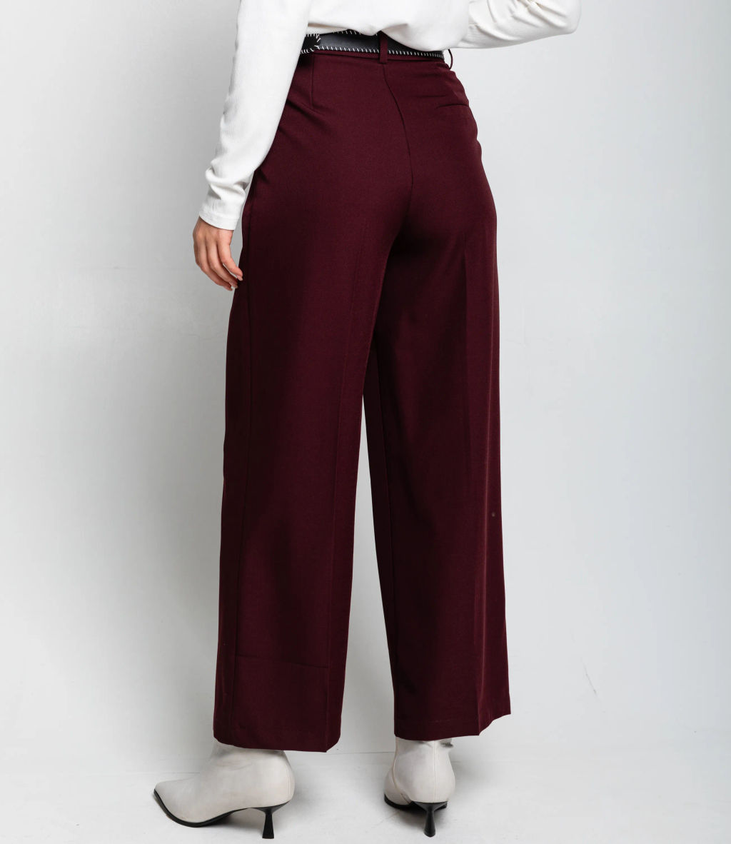 Брюки #КТ25993, тёмно-бордовый