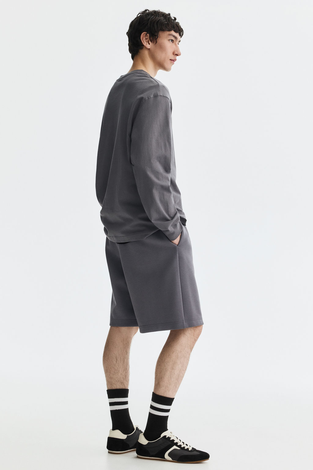 Pantal?n corto interlock Relaxed Fit - H&m фото 7