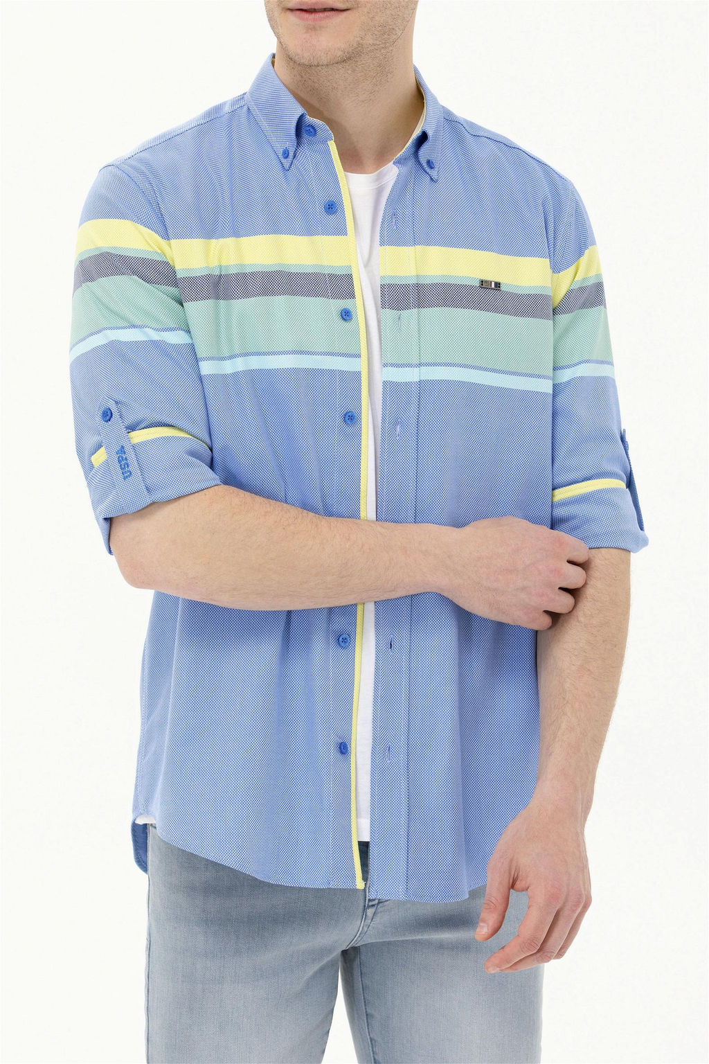 Мужская рубашка Saks Узунколь - U.s. polo assn фото 13