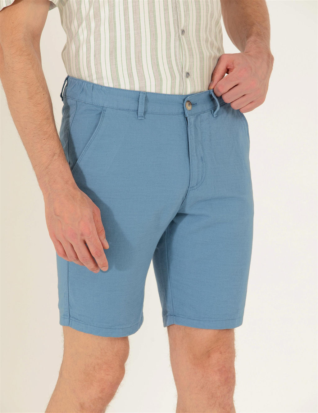 Koyu Mavi Slim Fit Bermuda _ort - Pierre cardin фото 6