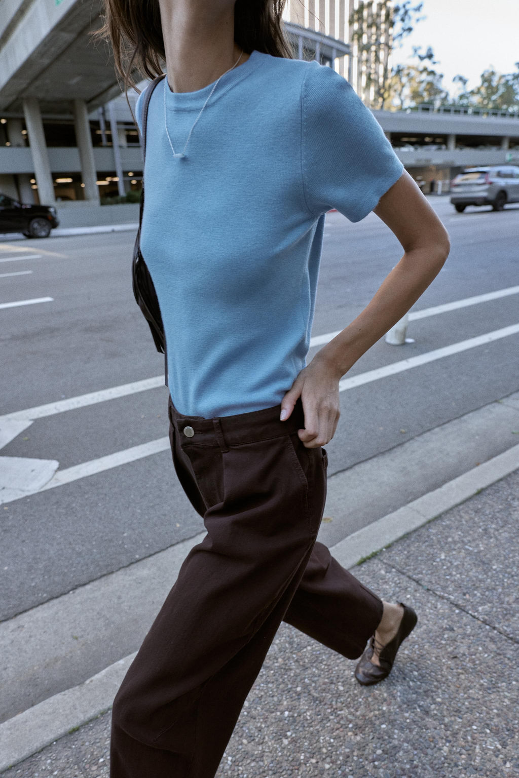 SOFT-TOUCH KNIT SHORT SLEEVE JUMPER - Zara фото 9