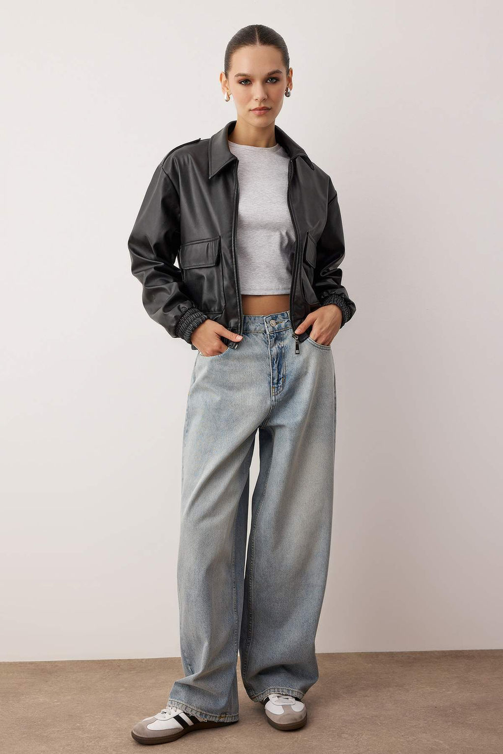 Mavi Normal Bel Bol Kesim Baggy Jeans TWOAW26JE00052 - Trendyolmilla фото 7