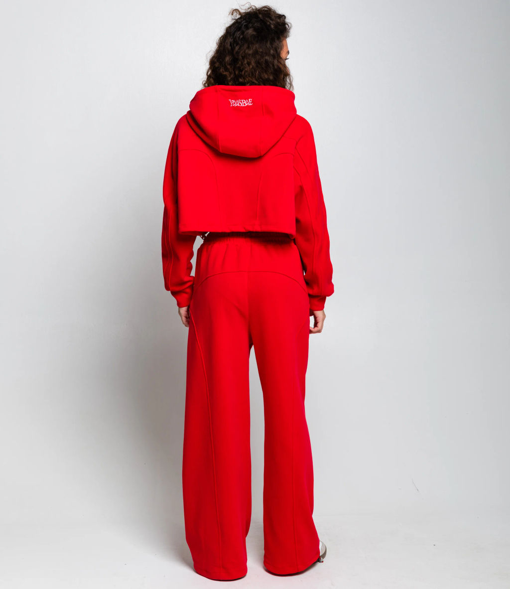 Спортивный костюм #КТ5848, красный - Dommod фото 4