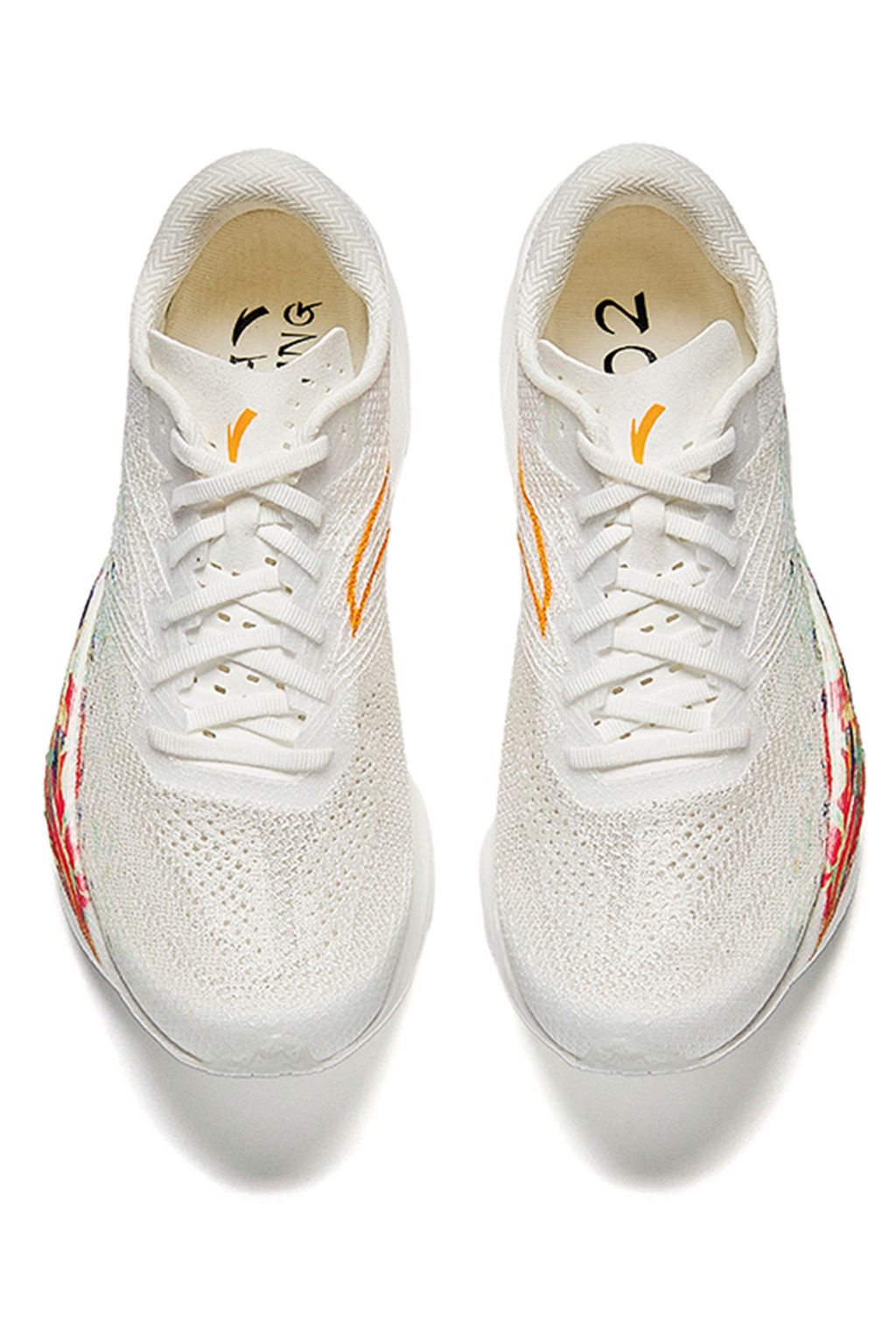 Кроссовки для бега Белый/Неоново-оранжевый/Зеленый - Anta фото 7