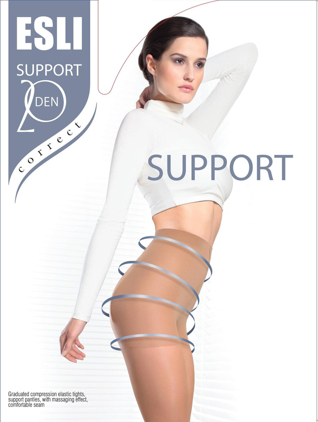 Колготки классические ESLI SUPPORT 20 castoro