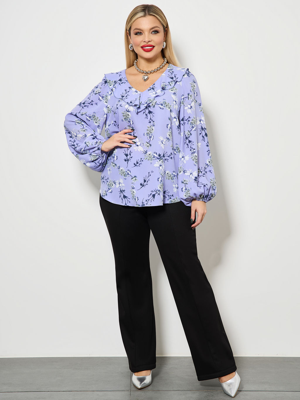 Блузка 0059-26 алый - Dora фото 106