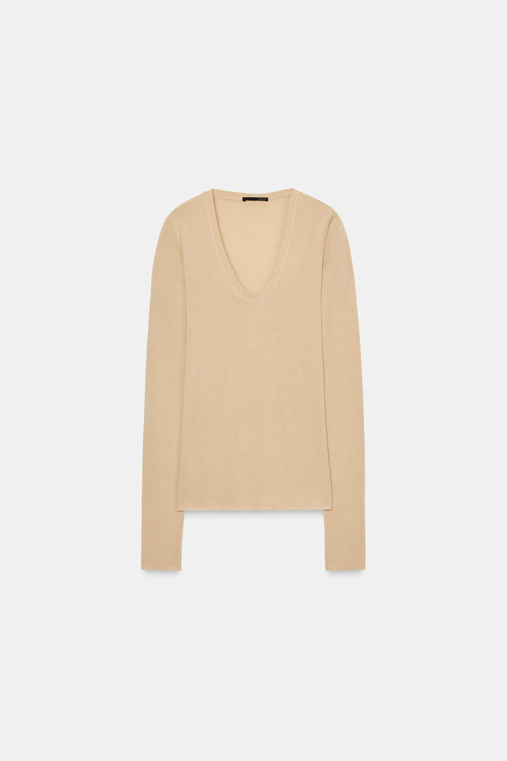 LYOCELL-WOOL T-SHIRT - Zara фото 3