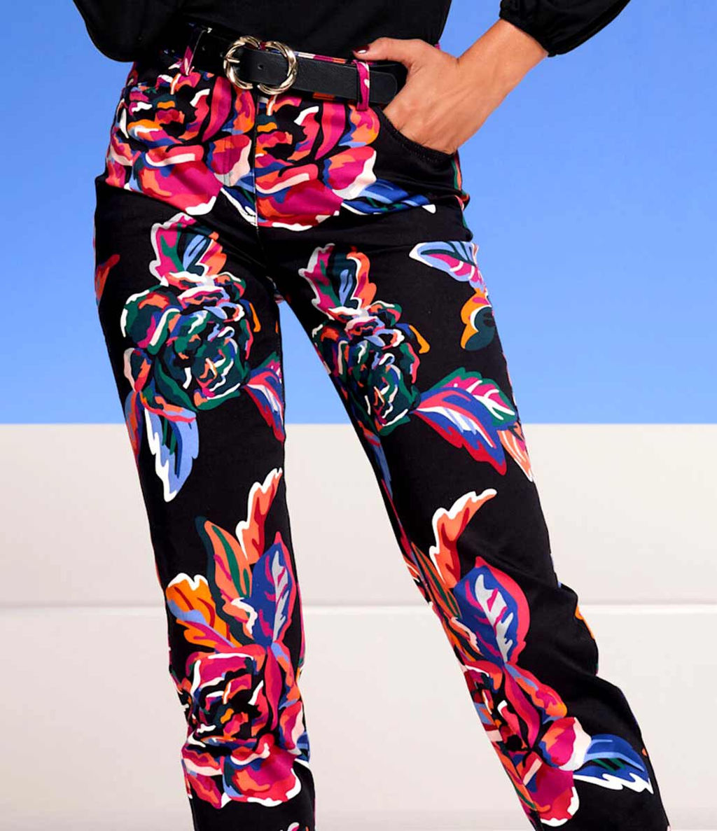 Брюки, черно-сиреневые - Ashley brooke фото 7