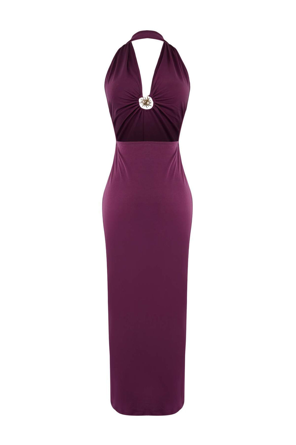 TRENDYOLMILLA Siyah Maxi Orme Aksesuarl? Plaj Elbisesi TBESS25EL00095  фото 10