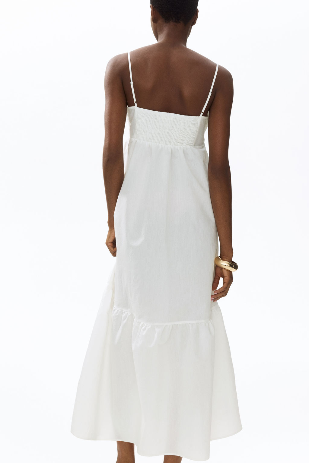 Vestido escalonado con nudo decorativo - H&m фото 7