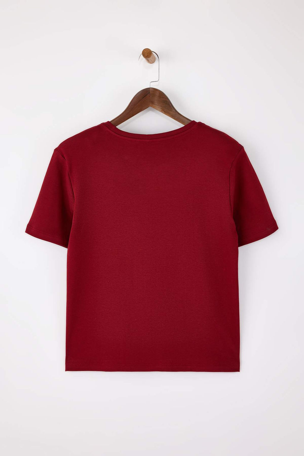 Siyah Regular/Normal Kal?p K?sa Kollu Vatkal? Interlok Orme T-Shirt TWOSS26TS00005 - Trendyolmilla фото 11