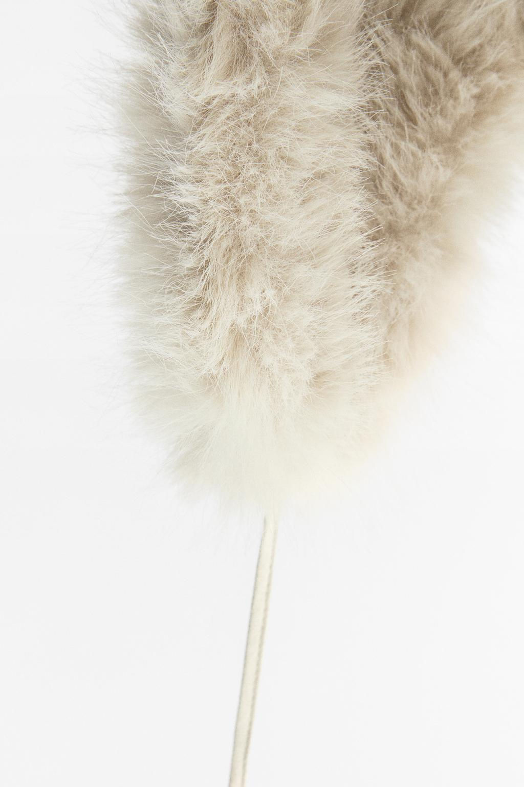 FAUX FUR AVIATOR HAT - Zara фото 4