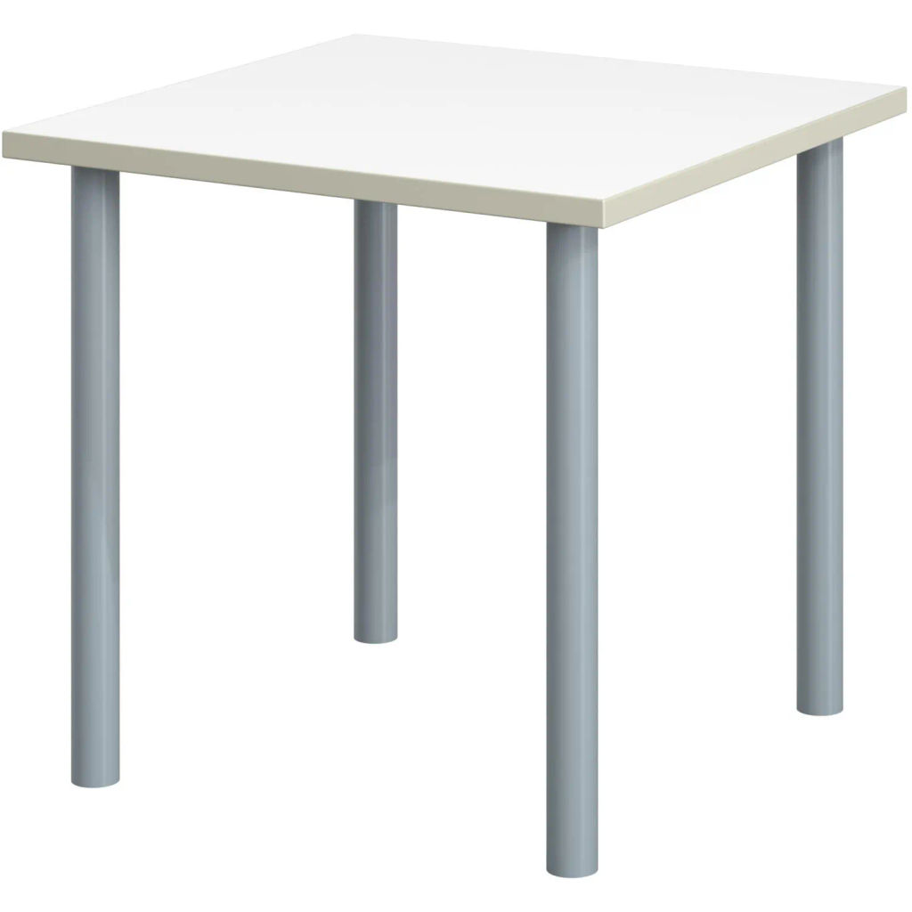 Стол обеденный Комус МДС 70х70 белый пл/серый