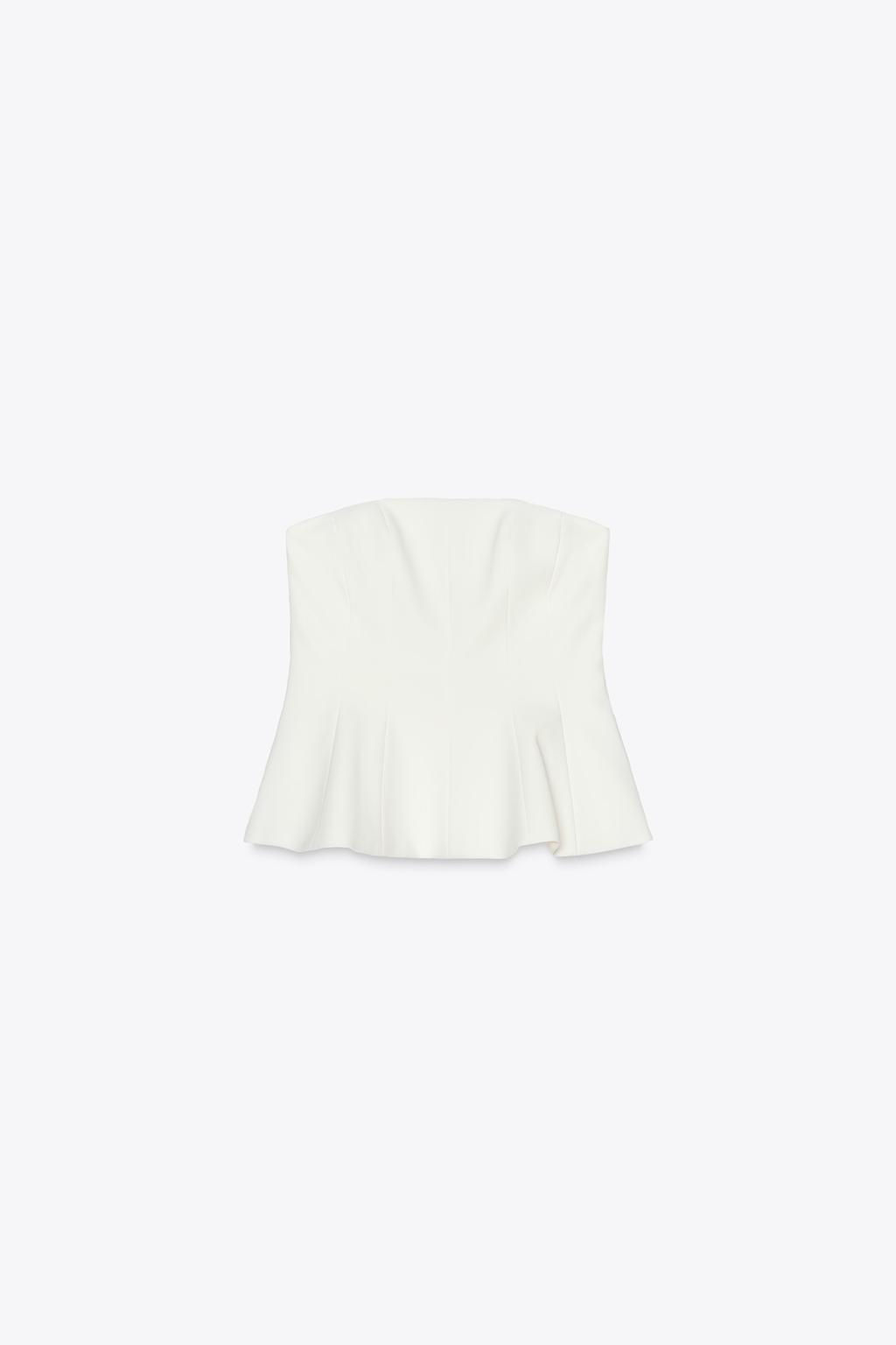 PEPLUM BANDEAU TOP - Zara фото 13