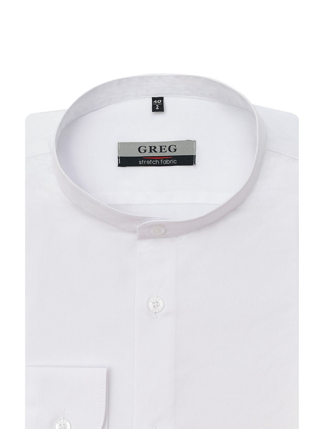 Сорочка мужская длинный рукав GREG 100/027/WH/ZVN STRETCH_V  фото 3