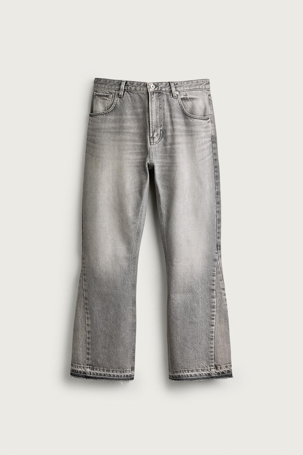 JEANS FLARE FIT / Gris - Zara фото 6
