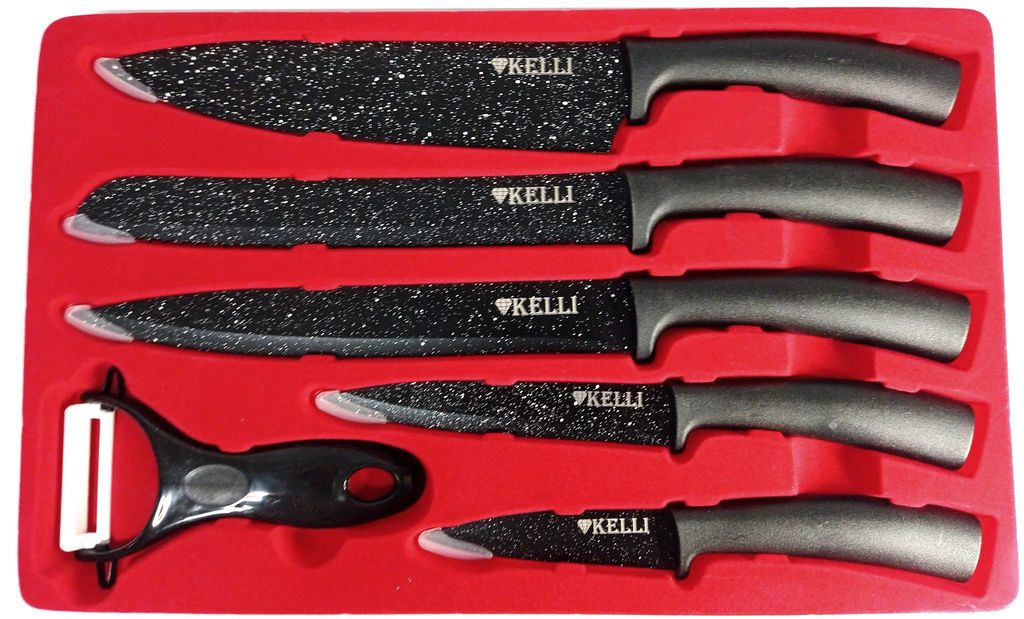 Набор ножей с Мраморным покрытием 6 пр. KL-2031