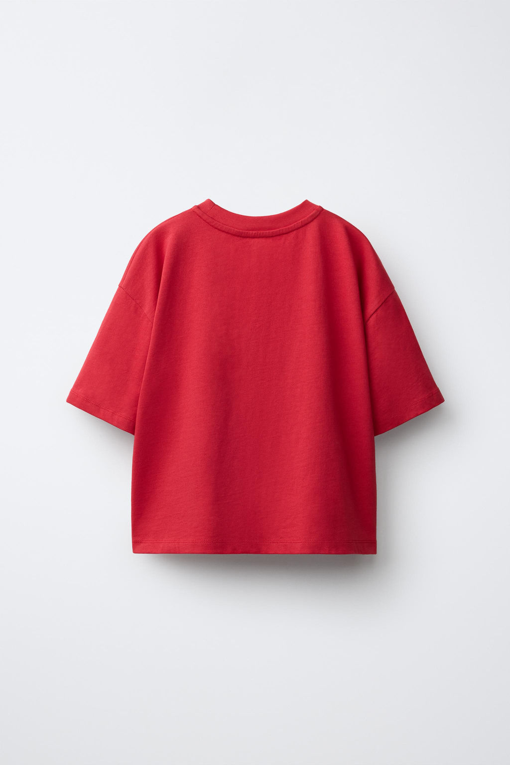 CAMISETA PARCHE VICHY / Blanco / Rojo