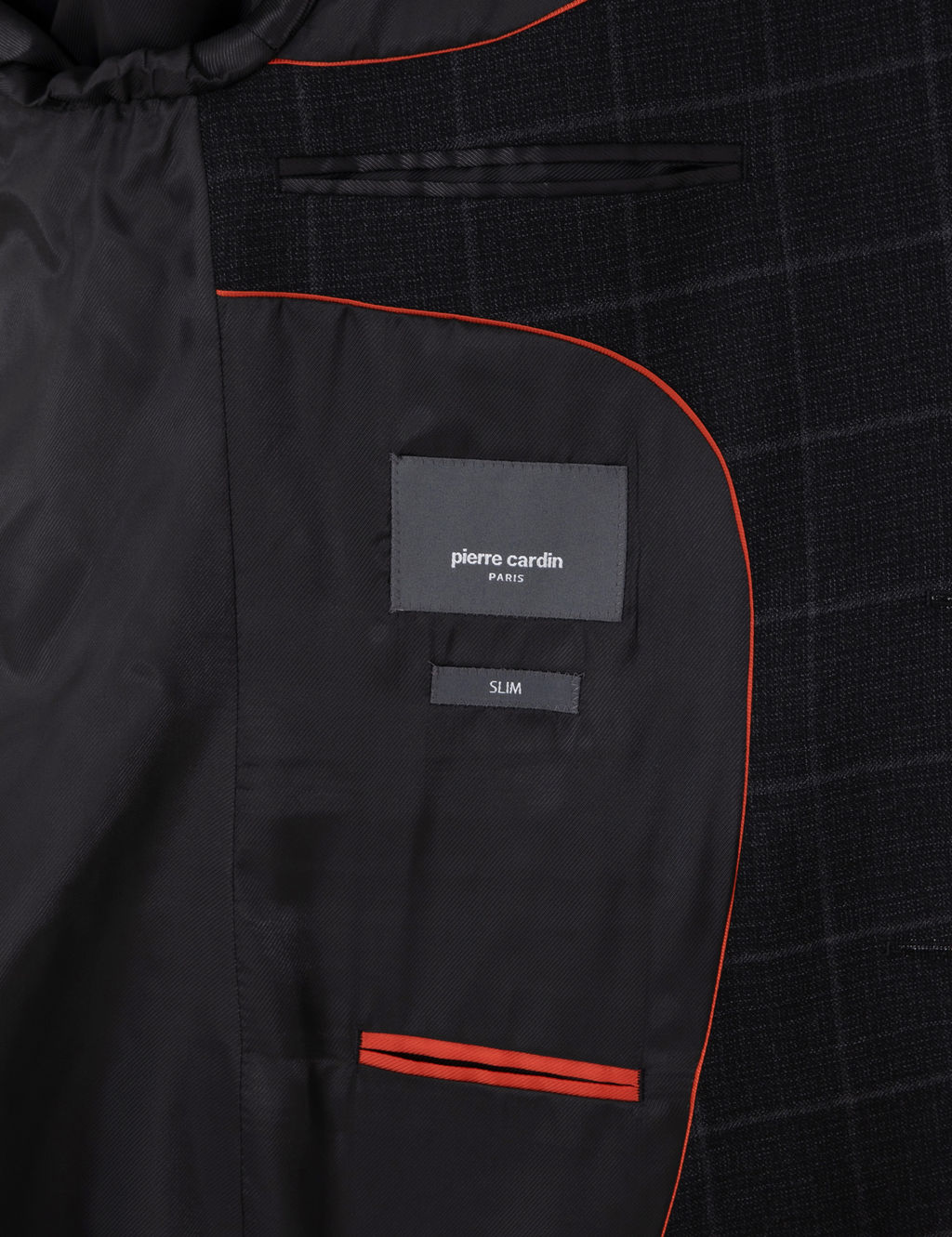 Siyah Slim Fit Ekose Y_nl_ Tak_m Elbise