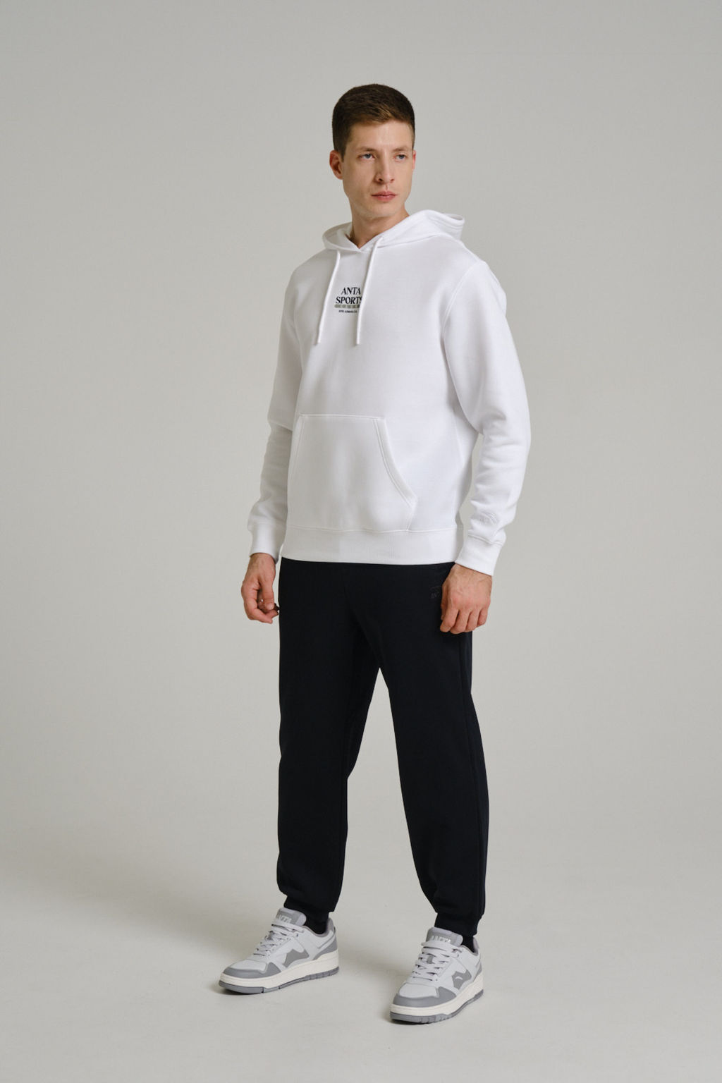 Брюки трикотажные утепленные Черный CAMPUS Knit Track Pants - Anta фото 2