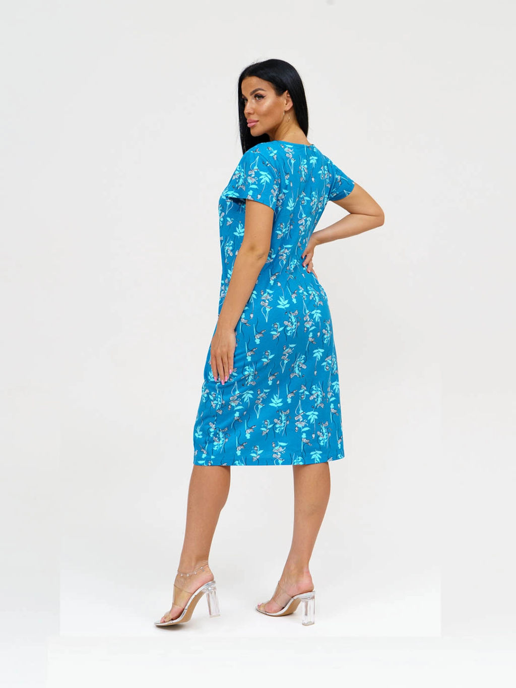Платье женское, цвет бирюзовый