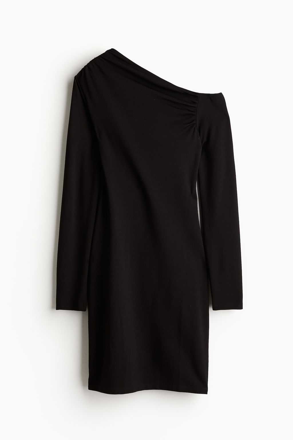 Vestido ajustado de un hombro - H&m фото 4