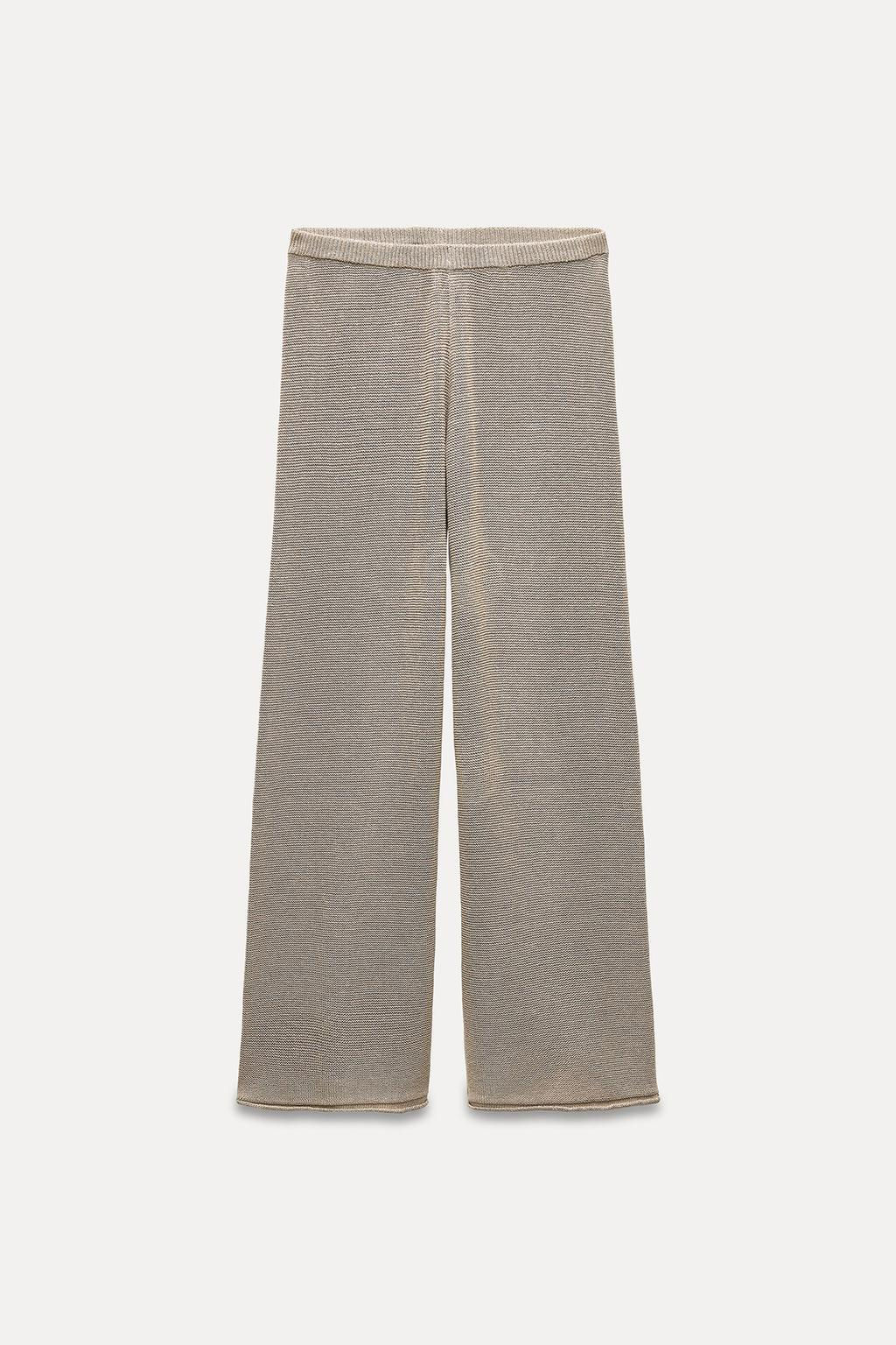 KNIT TROUSERS WITH TURN-UP HEMS - Zara фото 11