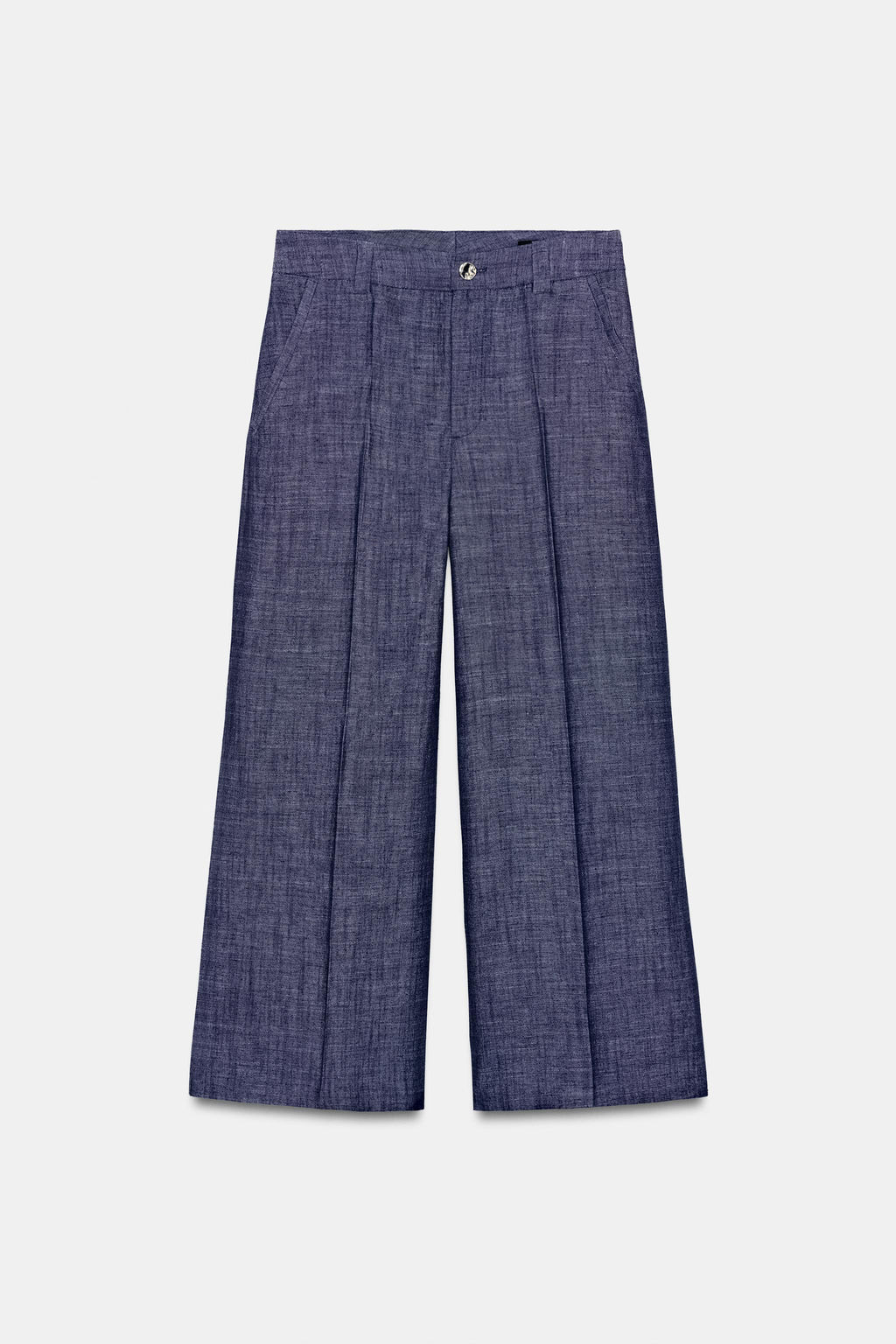 PANTAL?N CULOTTE TIRO ALTO SET / ?ndigo