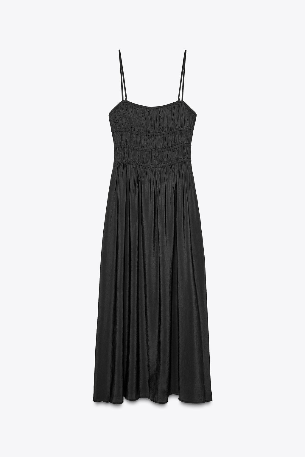 FLOWING MIDI DRESS WITH ELASTICATED DETAIL - Zara фото 12