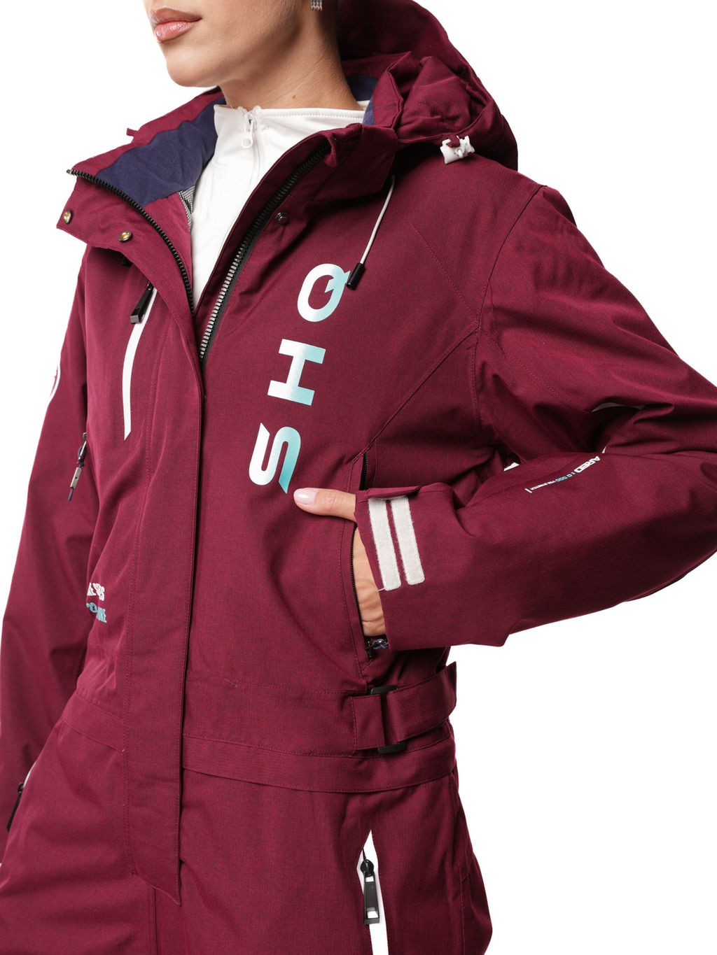 Комбинезон B-9063 Темно-бордовый