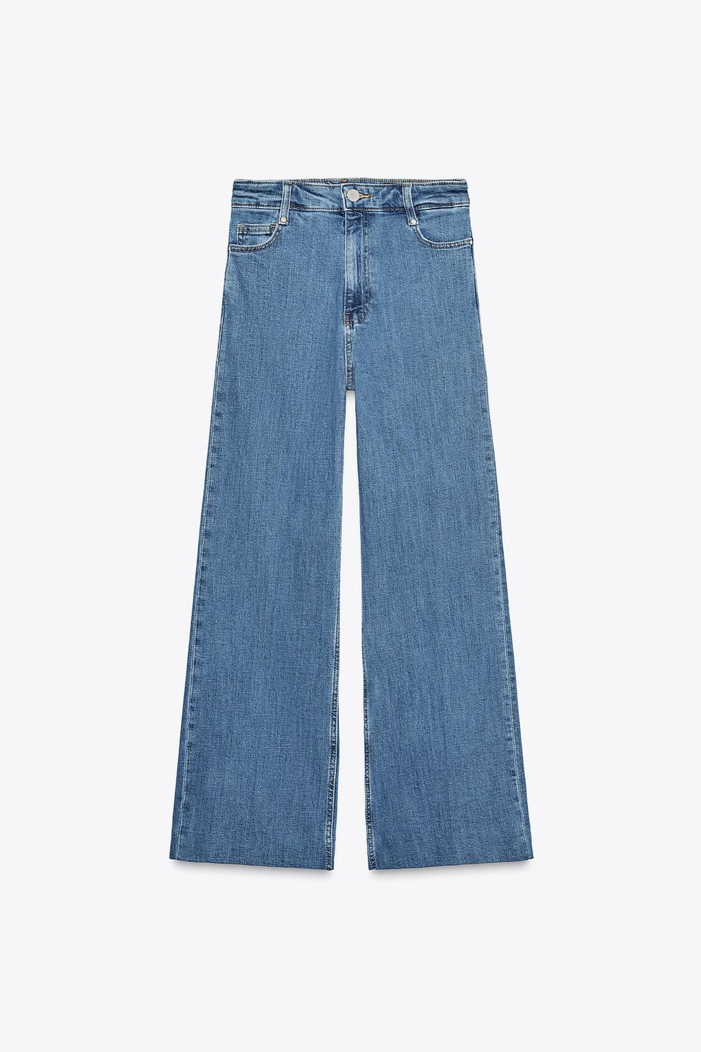 ZW COLLECTION HIGH-WAIST PALAZZO JEANS - Zara фото 7