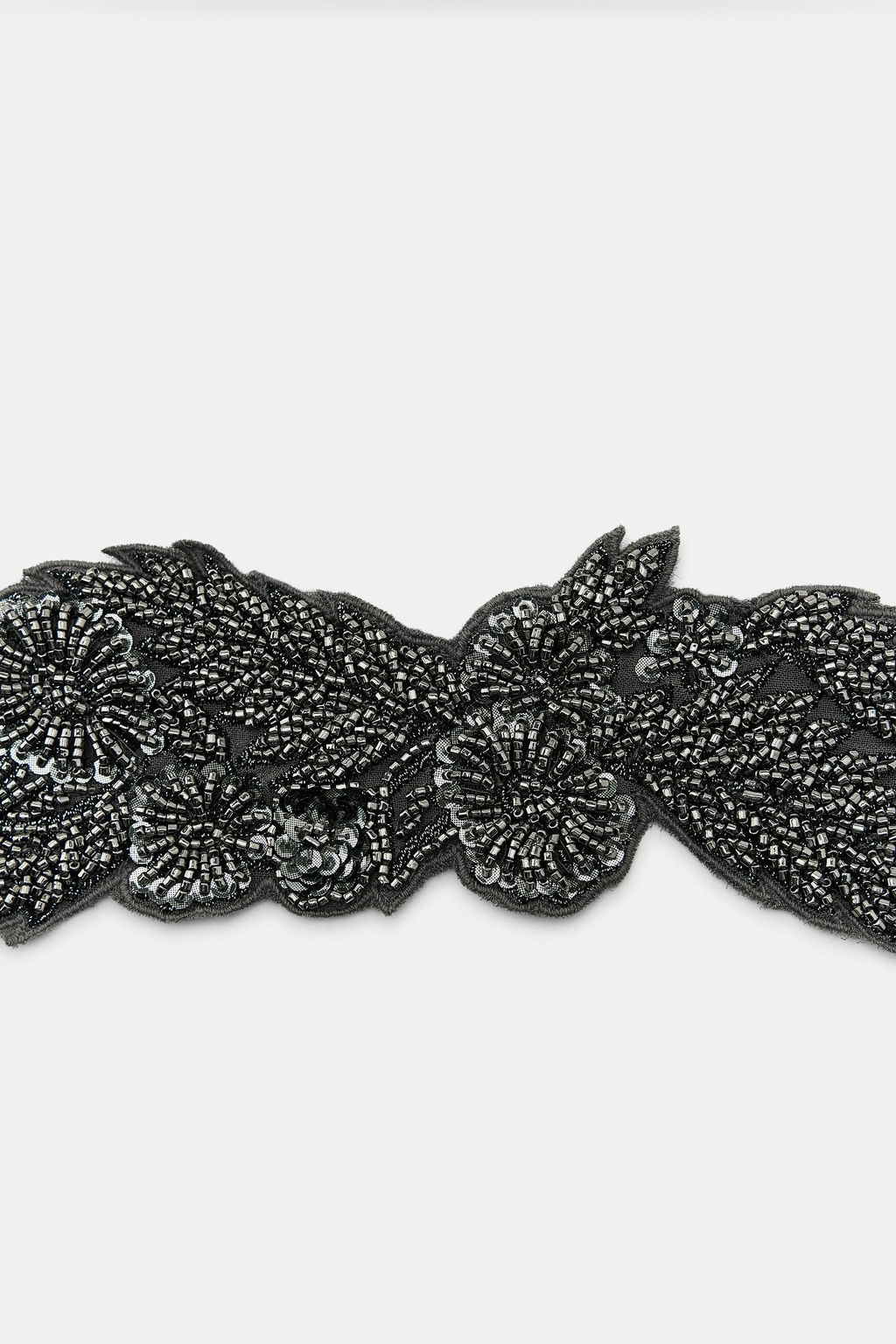 GEORGETTE BANDANA WITH BEADED EMBROIDERY - Zara фото 2