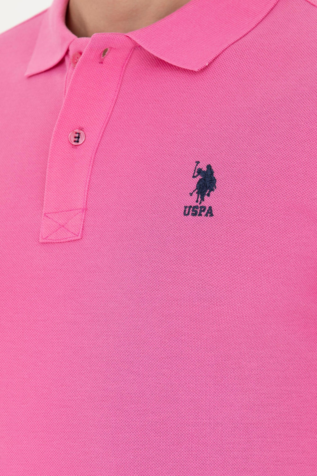 Мужская розовая базовая футболка - U.s. polo assn фото 14