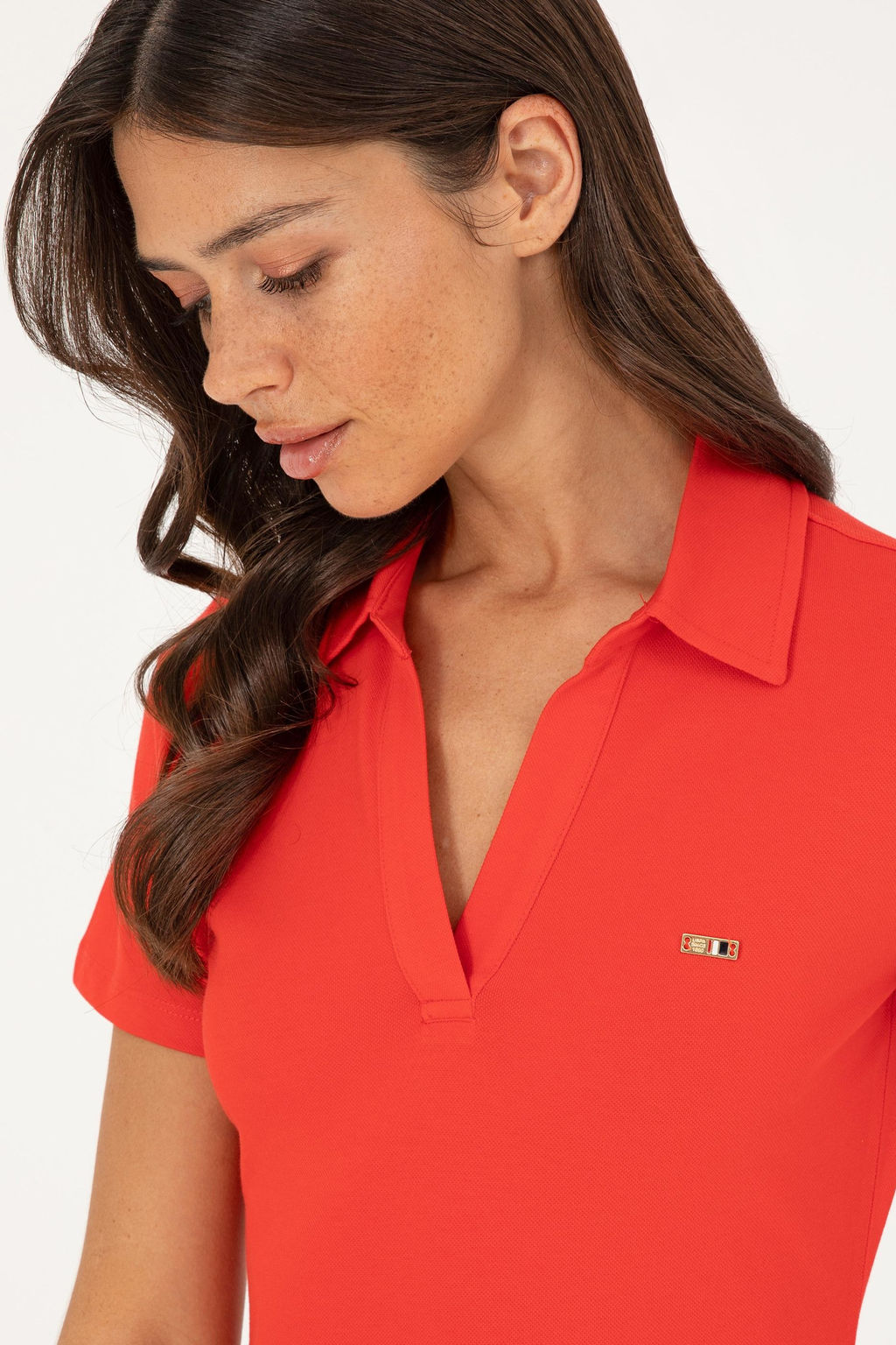 U. S. Polo Assn / Женское красное трикотажное платье - U.s. polo assn фото 2