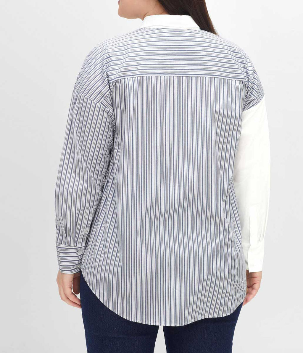 Блузка, белая с рисунком - Sheego фото 4