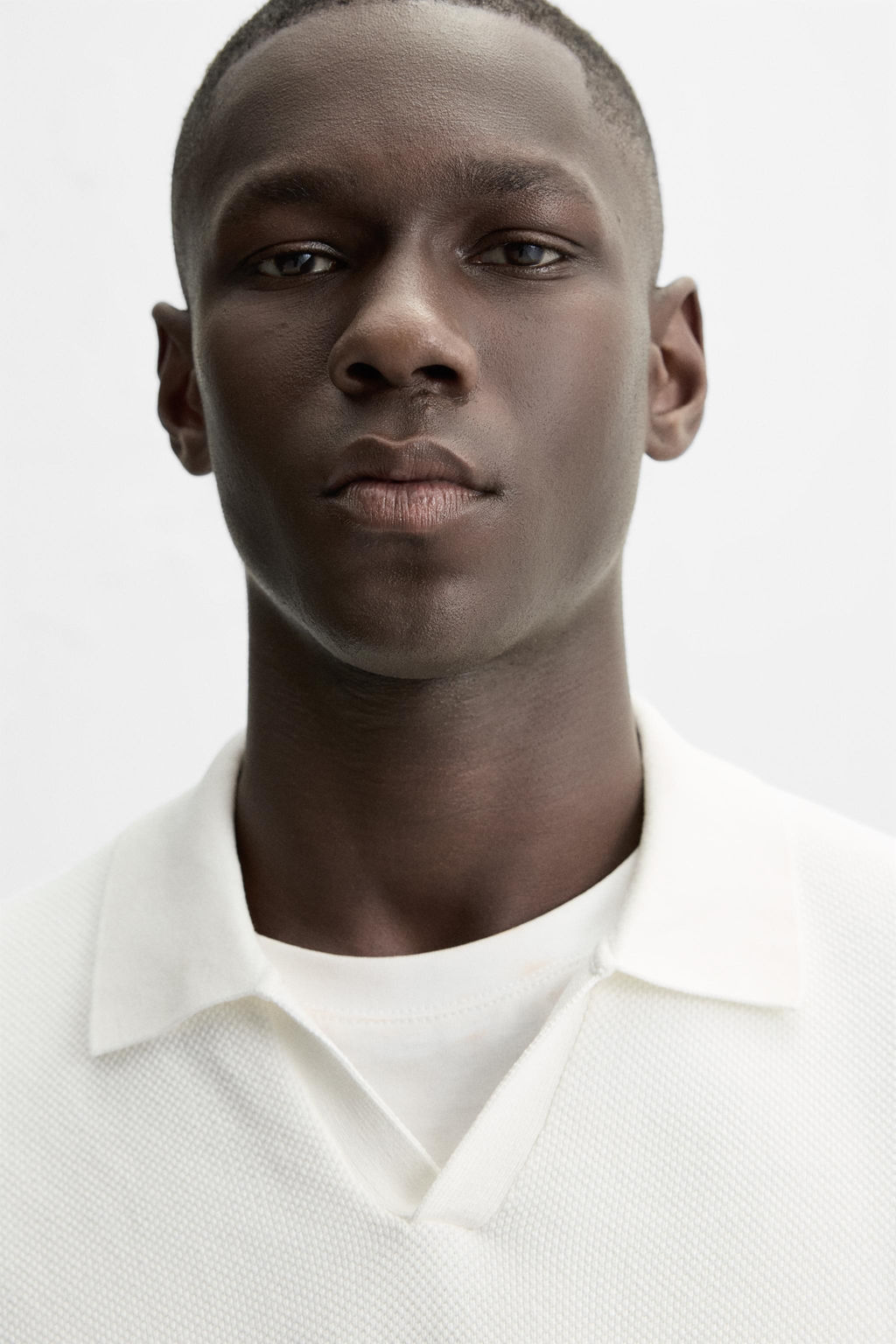 TEXTURED KNIT POLO SHIRT - Zara фото 6