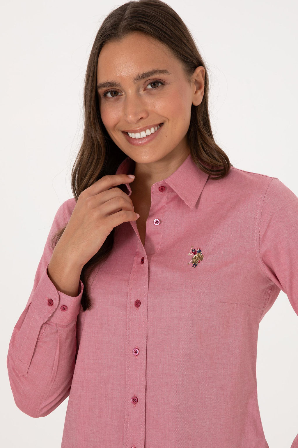 Kad_n Koyu Frambuaz Uzun Kollu Basic G_mlek Sepette S_rpriz _ndirim - U.s. polo assn фото 2