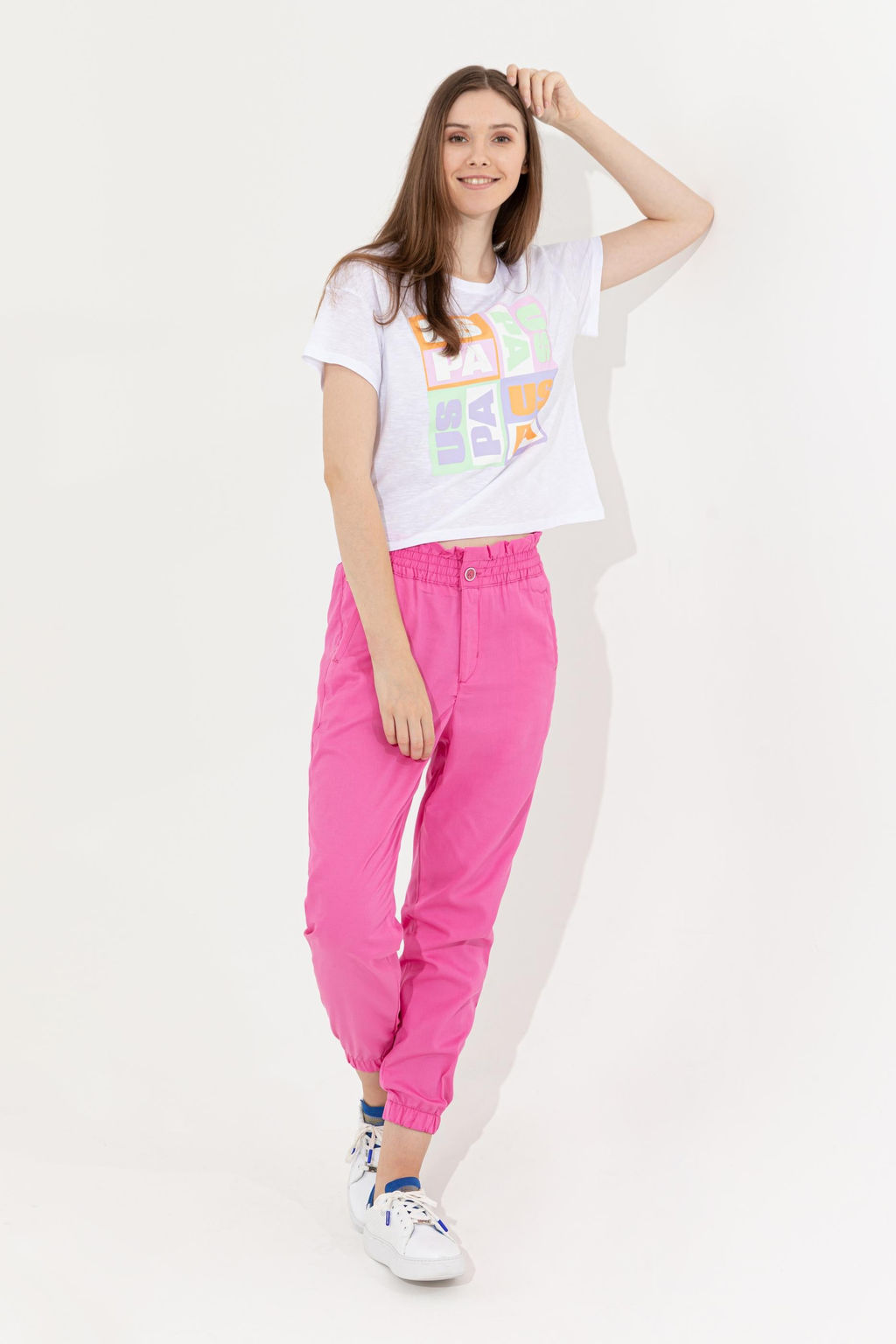 Kad_n Mint Bisiklet Yaka Crop Ti__rt