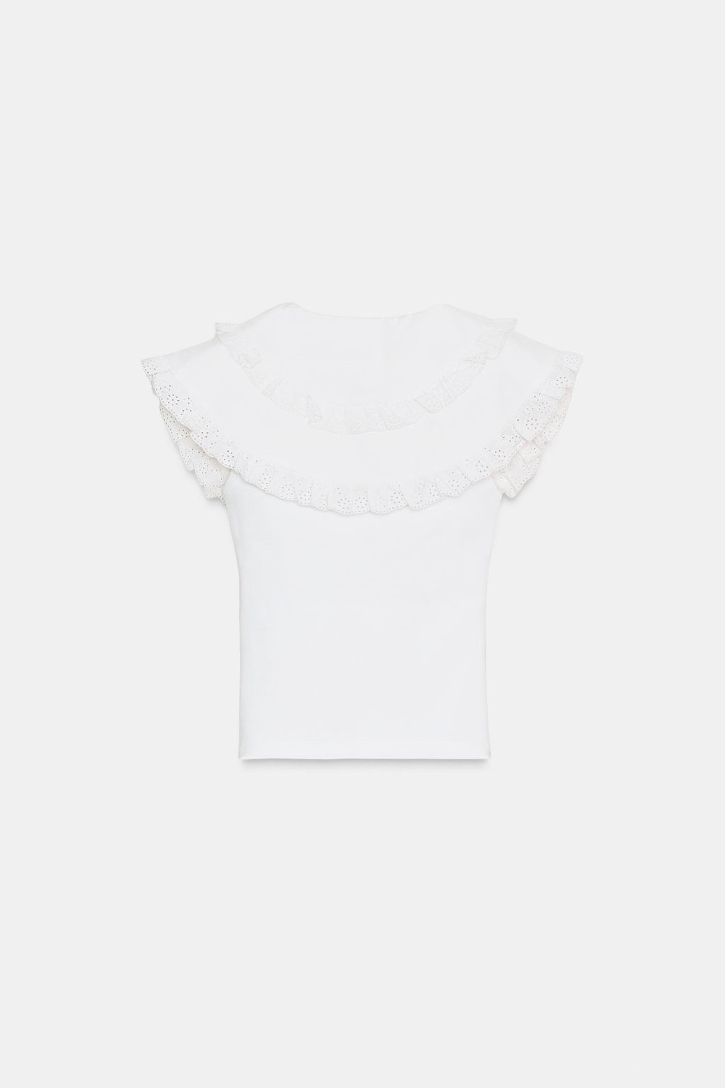PETER PAN COLLAR T-SHIRT - Zara фото 7